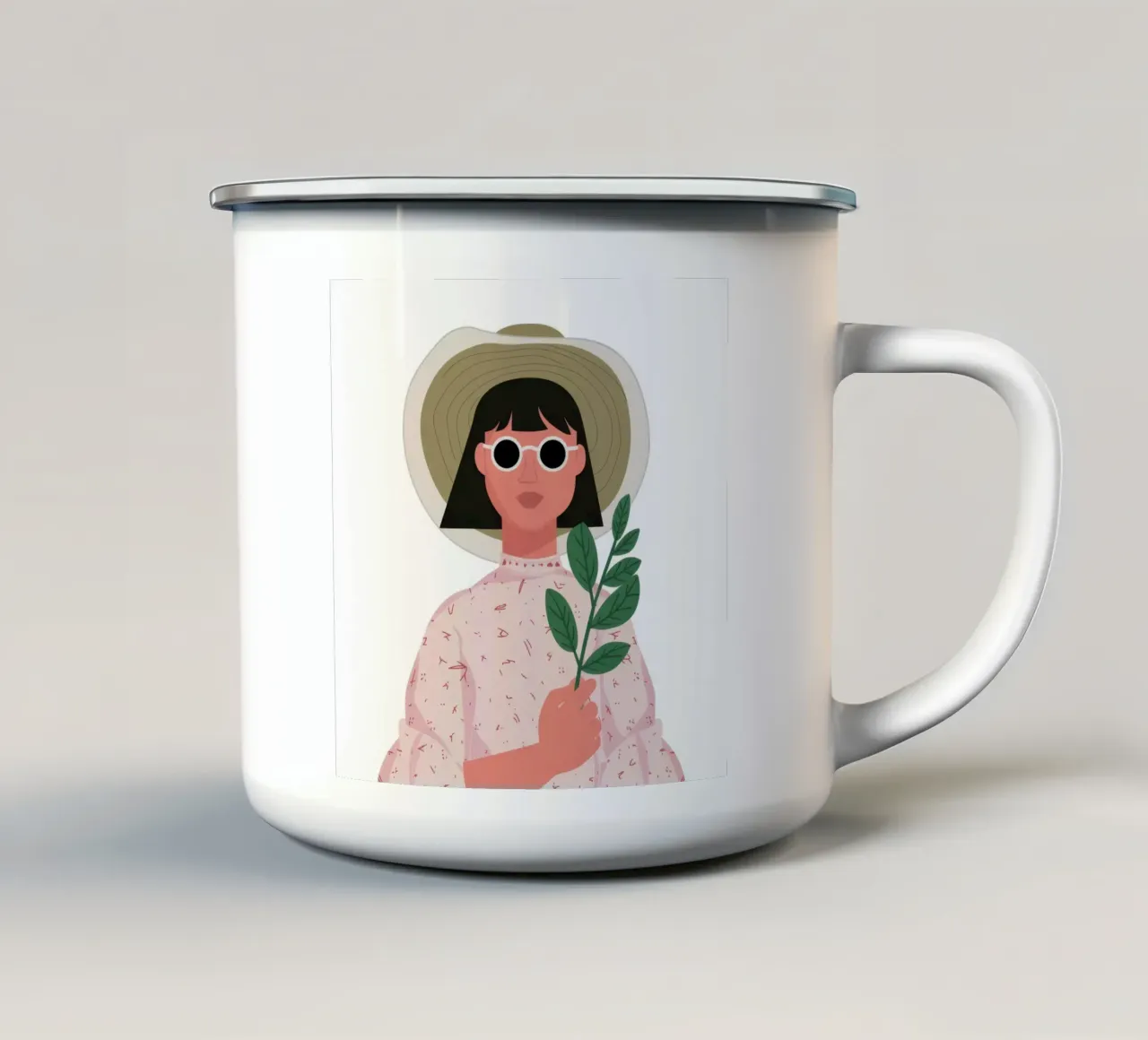 Pianta del cappello da sole tazza in smalto da Hollow Years