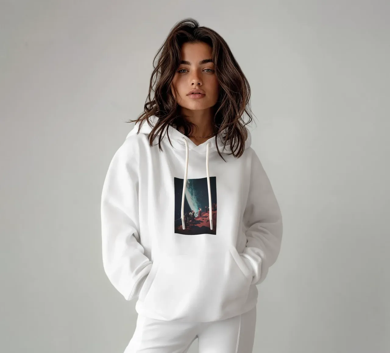 Echar de menos a los que dejamos atrás sudadera con capucha de Ursulaprint