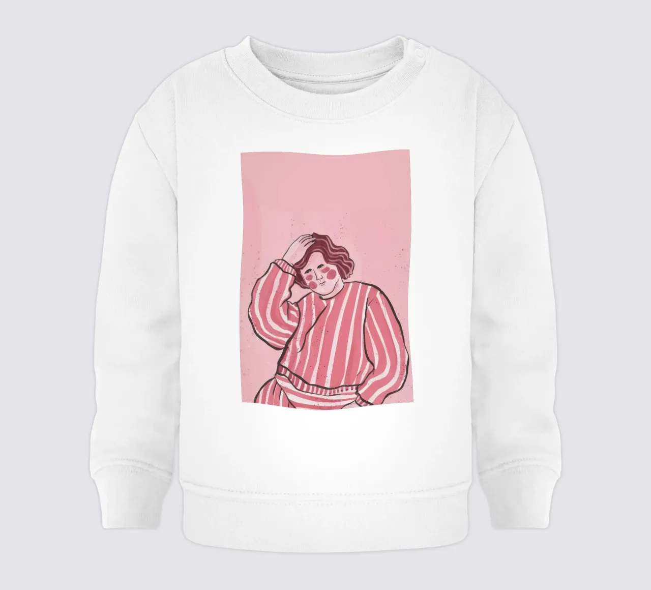 Riposo a strisce rosa felpa neonato da Sentinel Glow