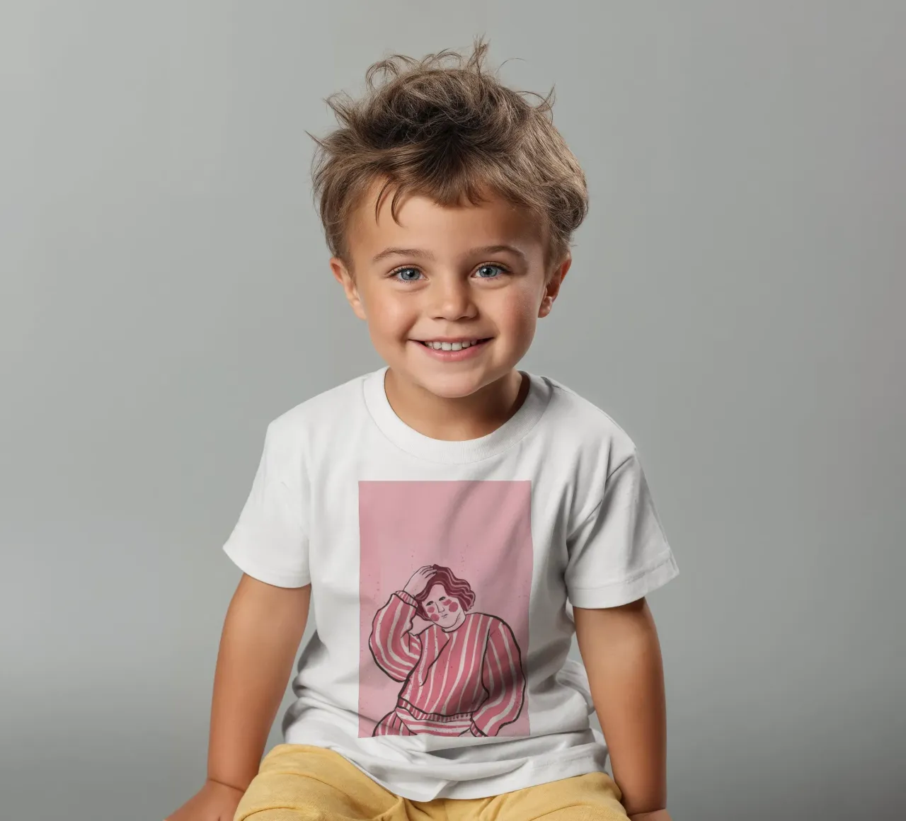 Pink Stripe Repose kids t-shirt by Sentinel Glow