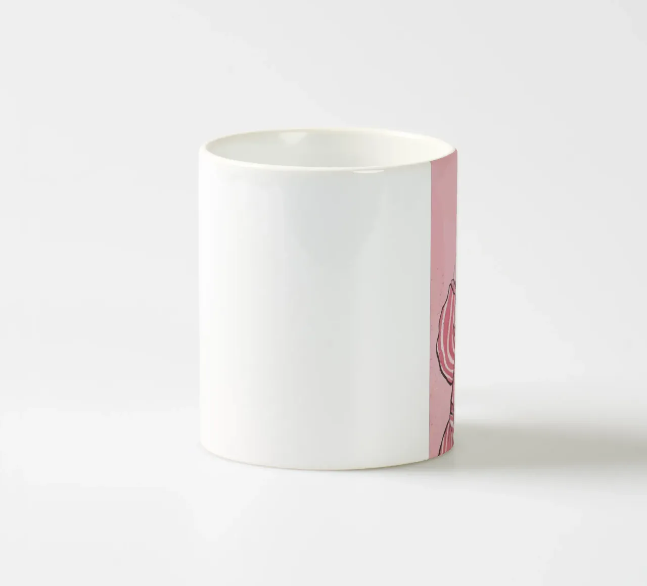 Riposo a strisce rosa tazza in ceramica da Sentinel Glow