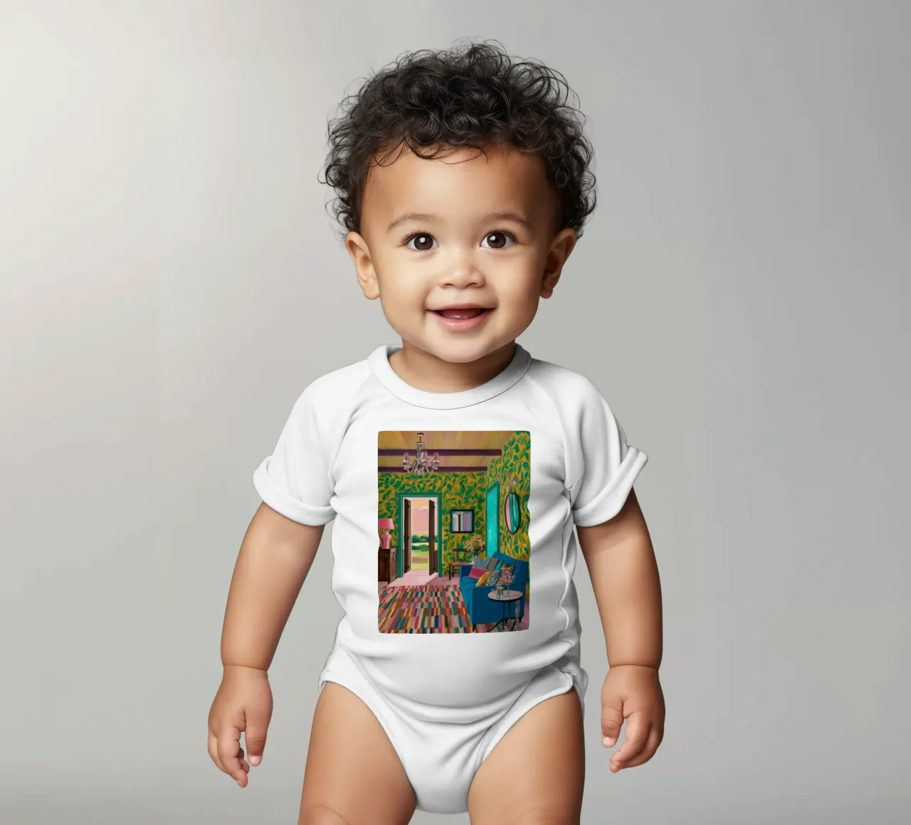 Salone Bohemian Vista body neonato maniche corte da Arcane Lines