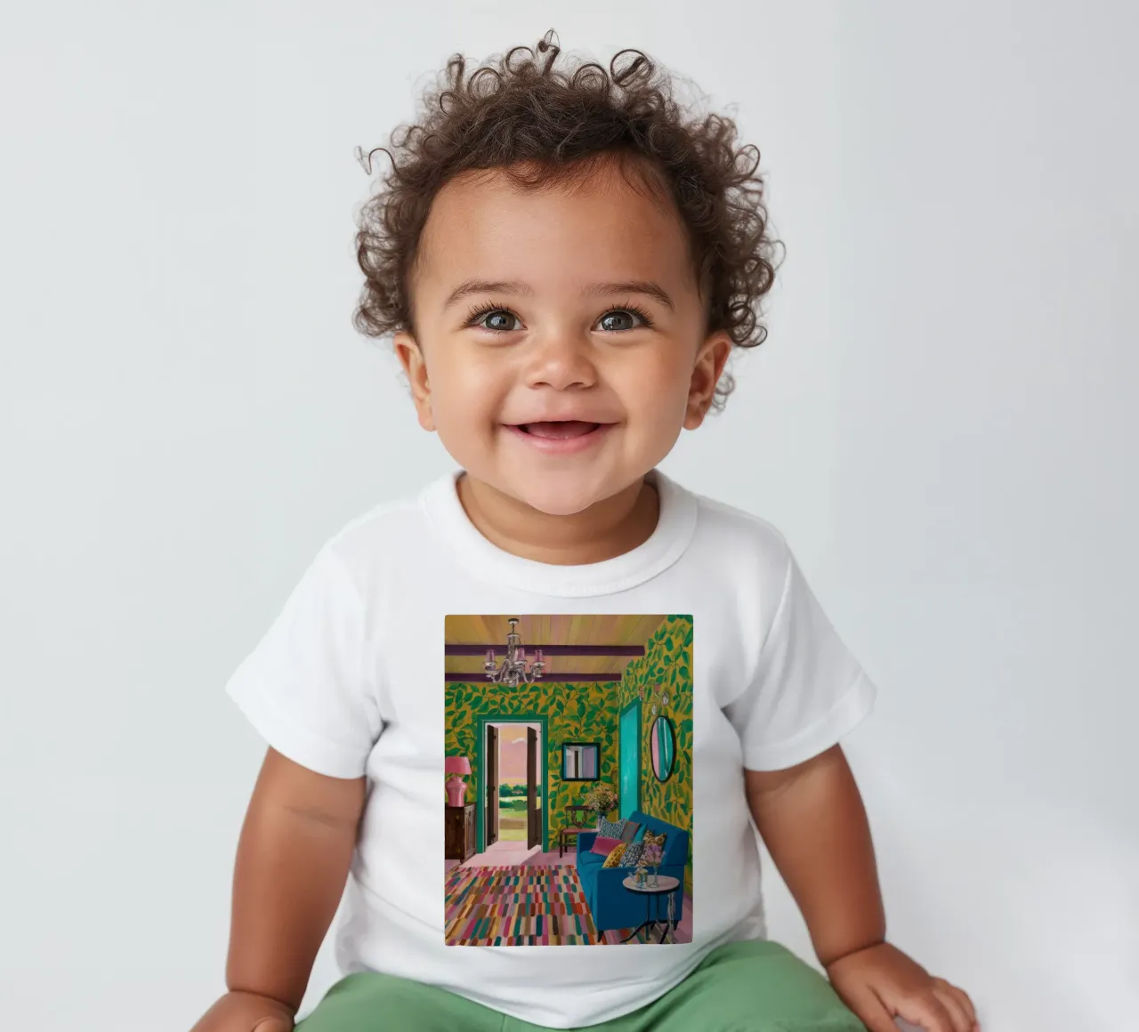 Salon Bohemian Vista t-shirt pour bébé de Arcane Lines