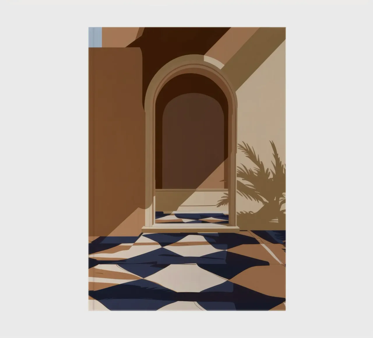 Sunlit Archway Passage notebook by Mossy Pigment