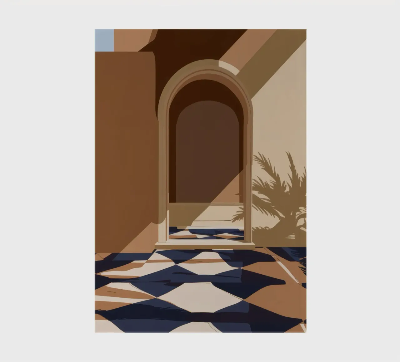 Sunlit Archway Passage notebook by Mossy Pigment