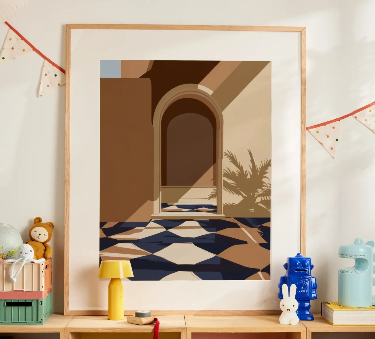 Passaggio ad arco illuminato dal sole carta hahnemühle da Mossy Pigment