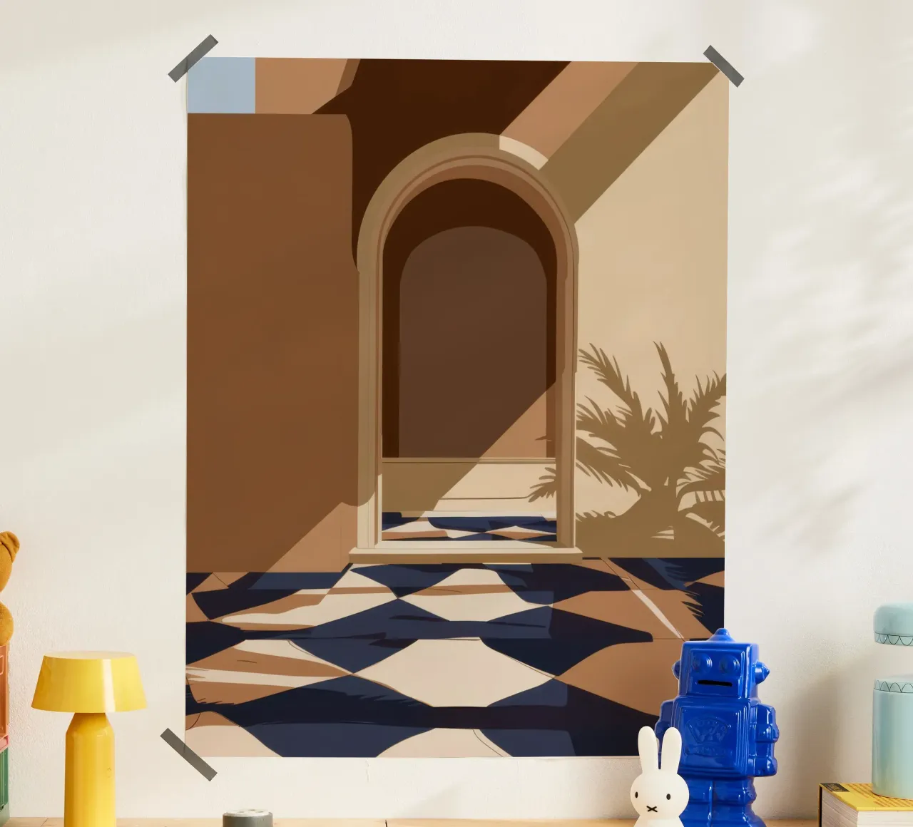 Passaggio ad arco illuminato dal sole carta hahnemühle da Mossy Pigment
