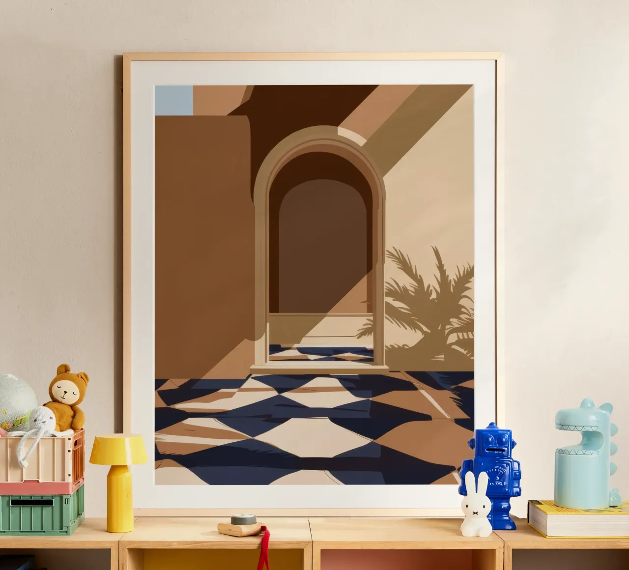 Passaggio ad arco illuminato dal sole carta hahnemühle da Mossy Pigment