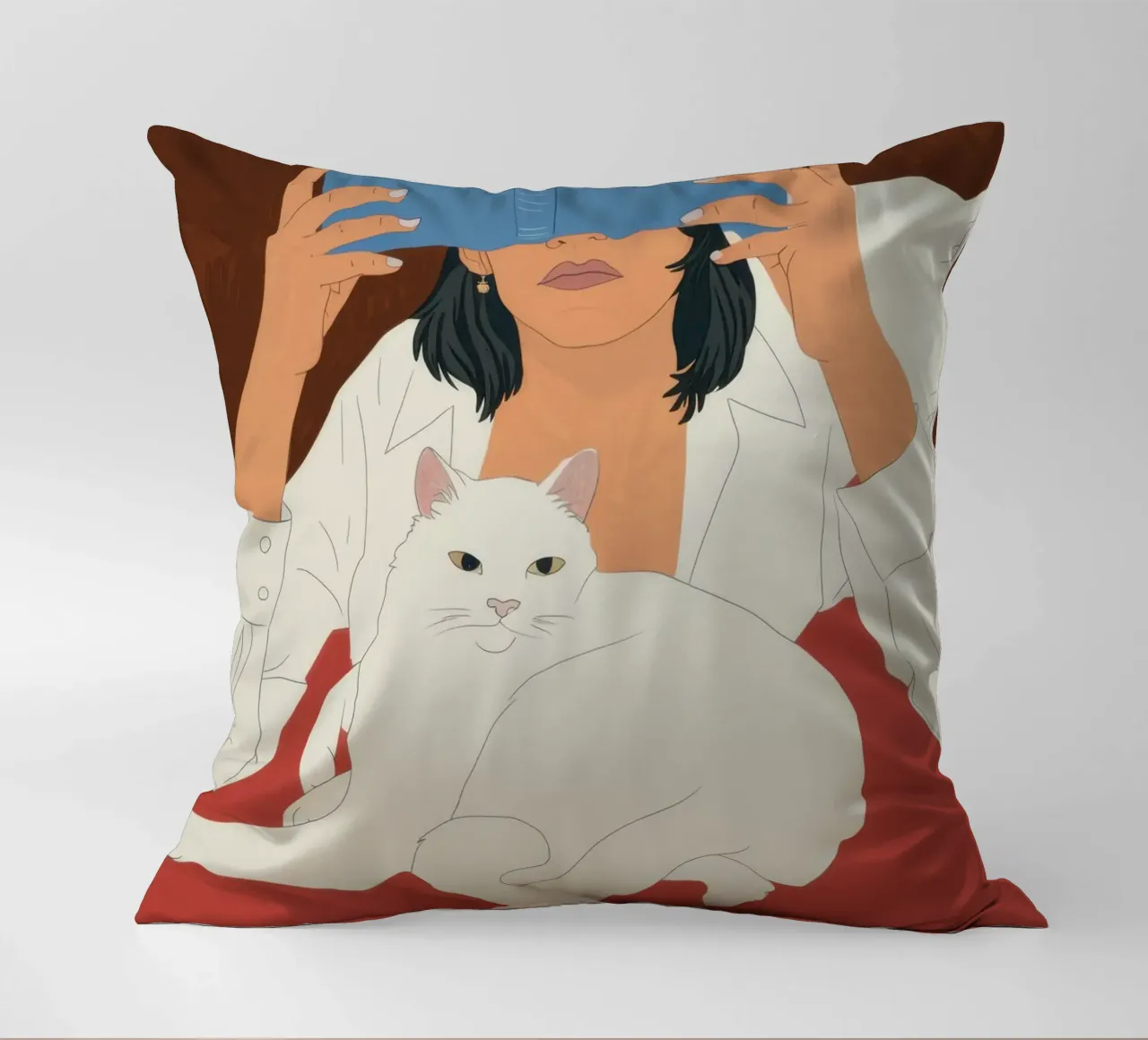 Whisker Soft Literary Bliss decorative cushion by Hollow Years