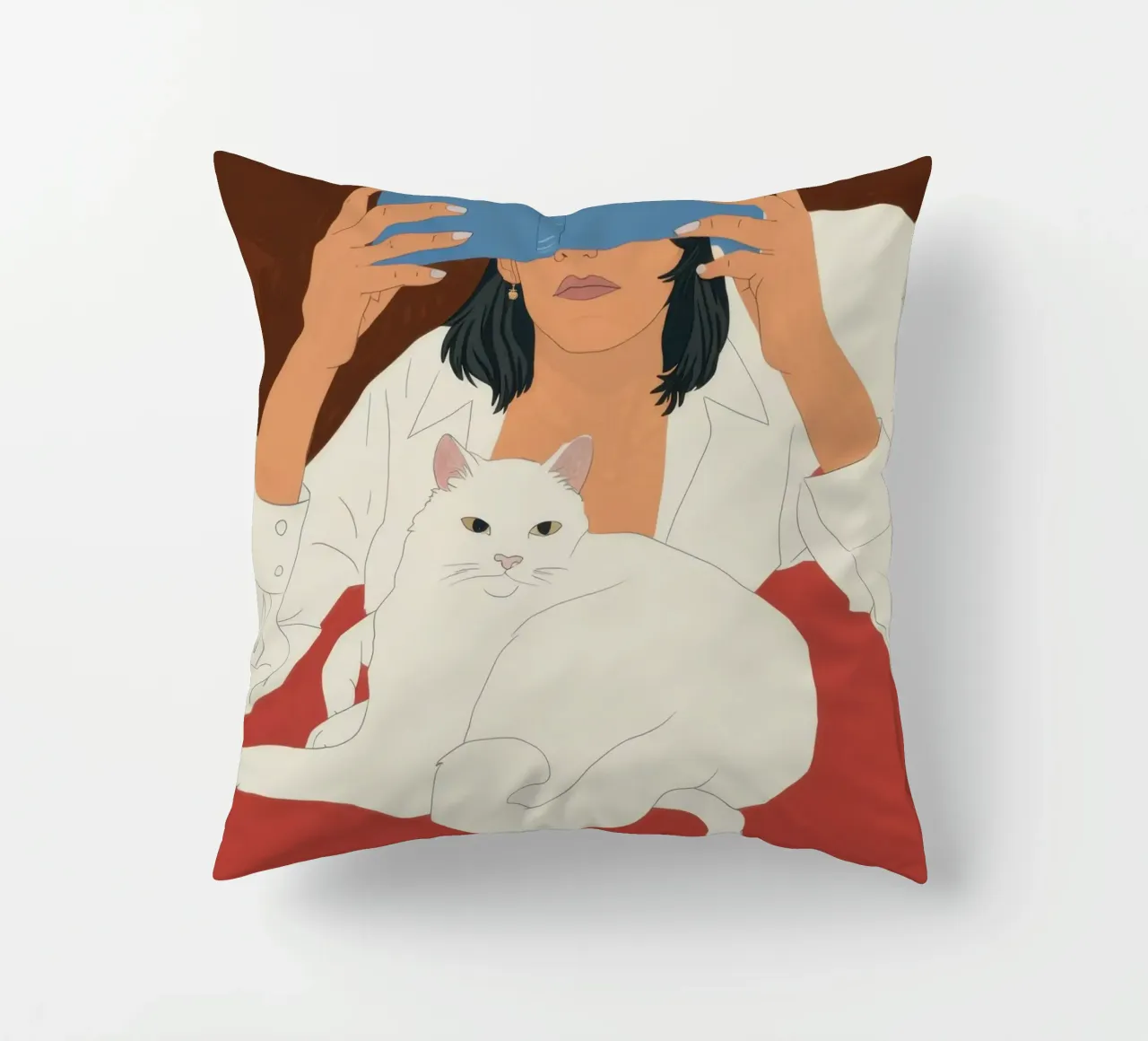 Whisker Soft Literary Bliss decorative cushion by Hollow Years