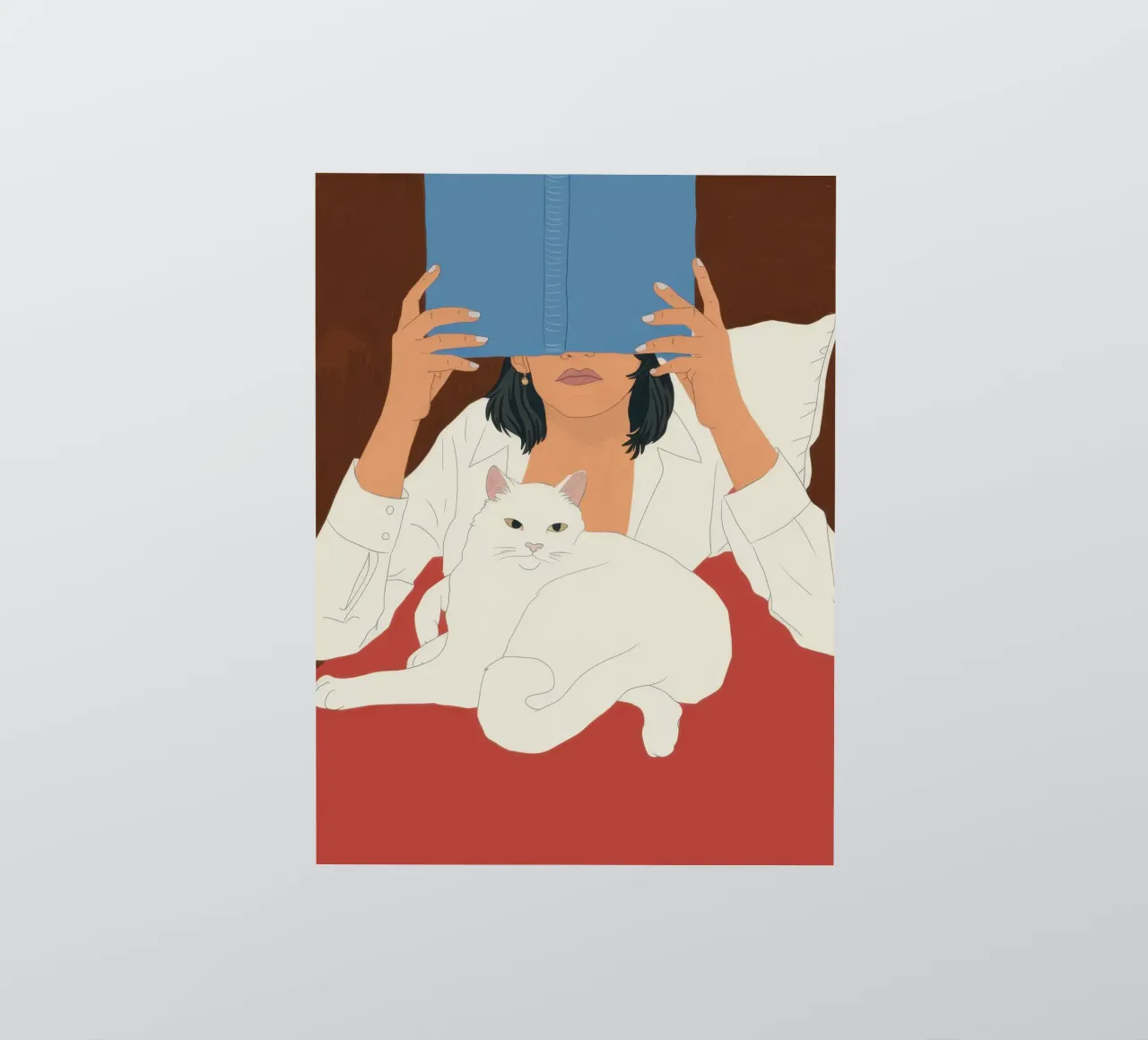 Whisker Soft Literary Bliss Sticker von Hollow Years