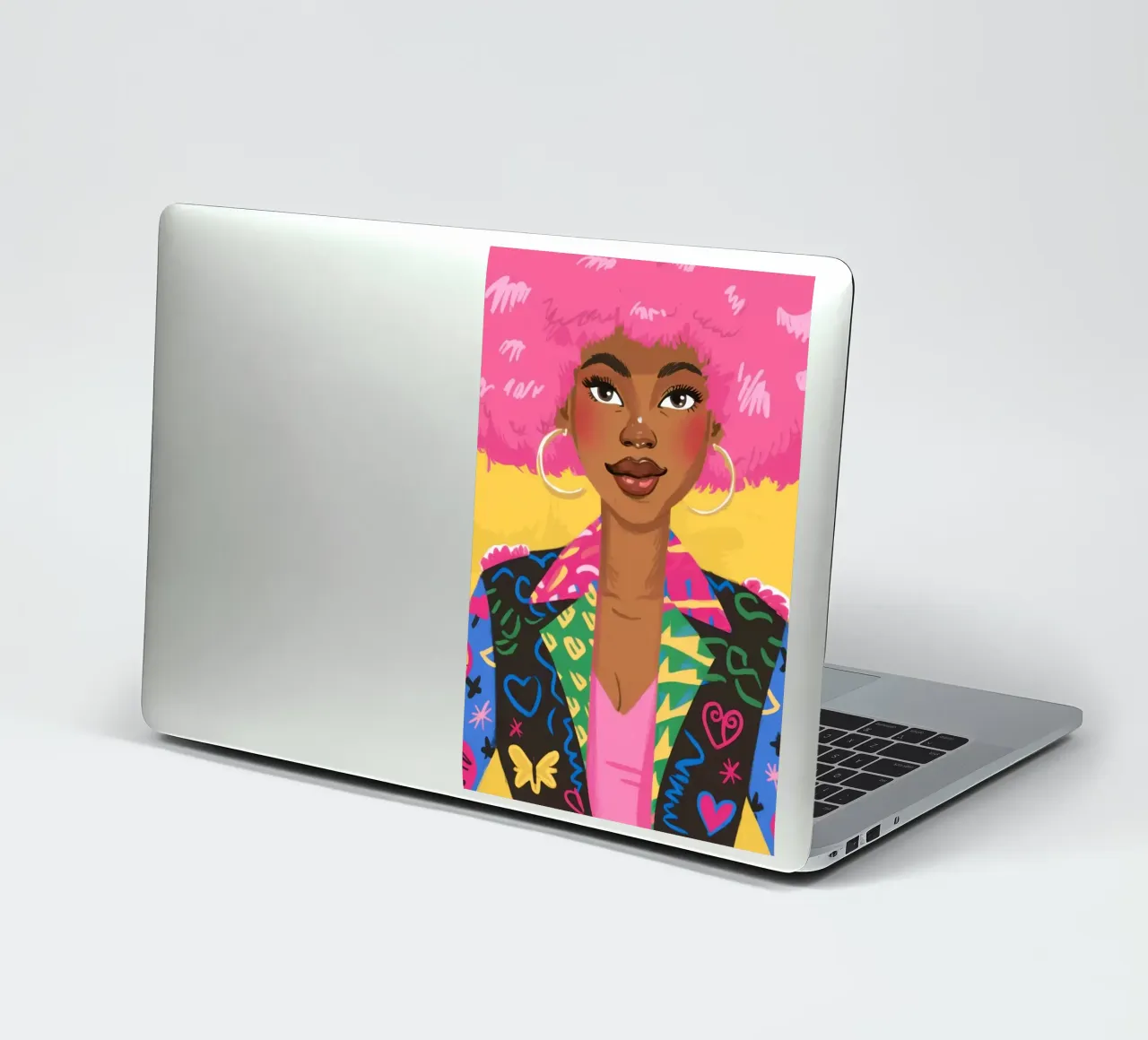Pink Afro Heartbreaker sticker by Sentinel Glow