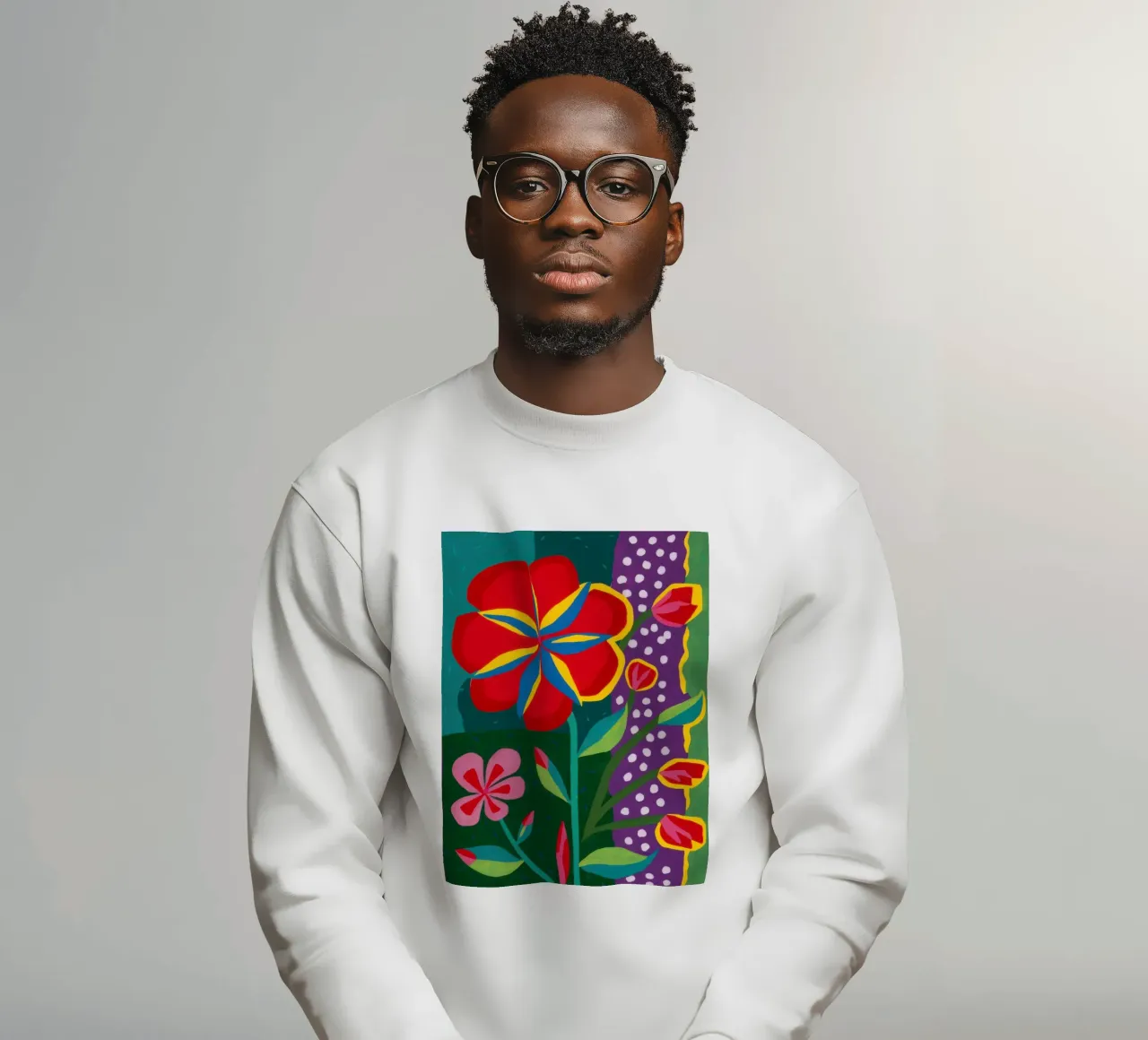 Ibisco pop a pois felpa da Arcane Lines