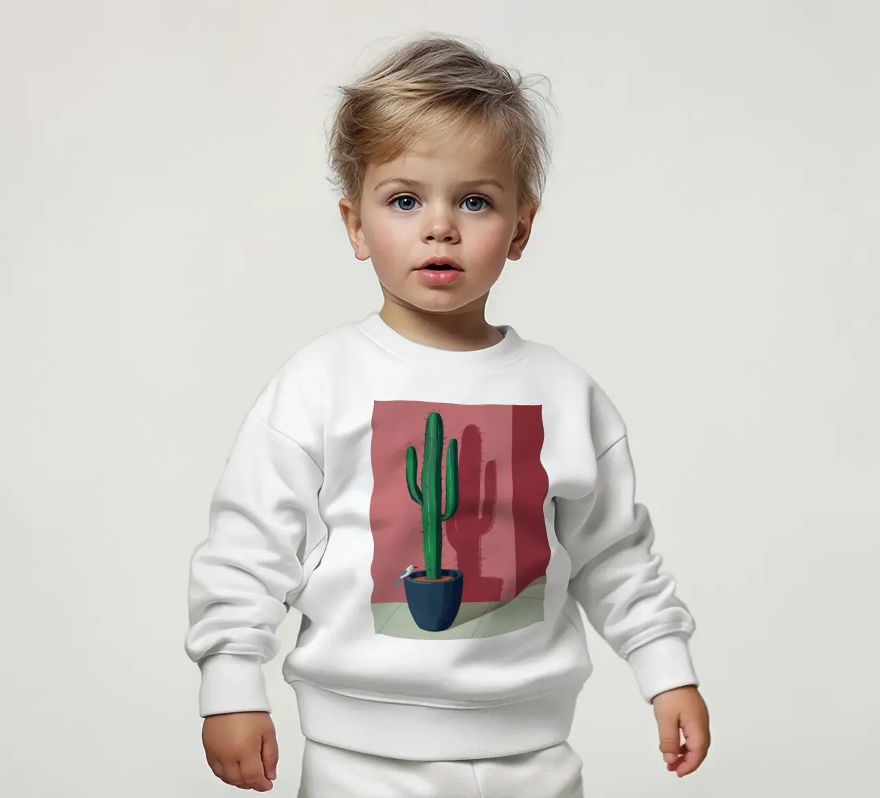 Cactus da parete cremisi felpa neonato da Mossy Pigment