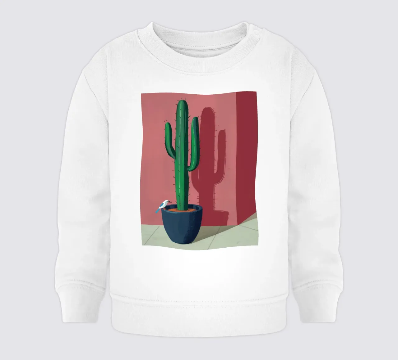 Cactus da parete cremisi felpa neonato da Mossy Pigment