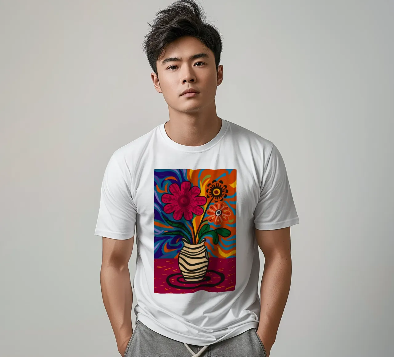 Vaso a righe Pop t-shirt da Sentinel Glow