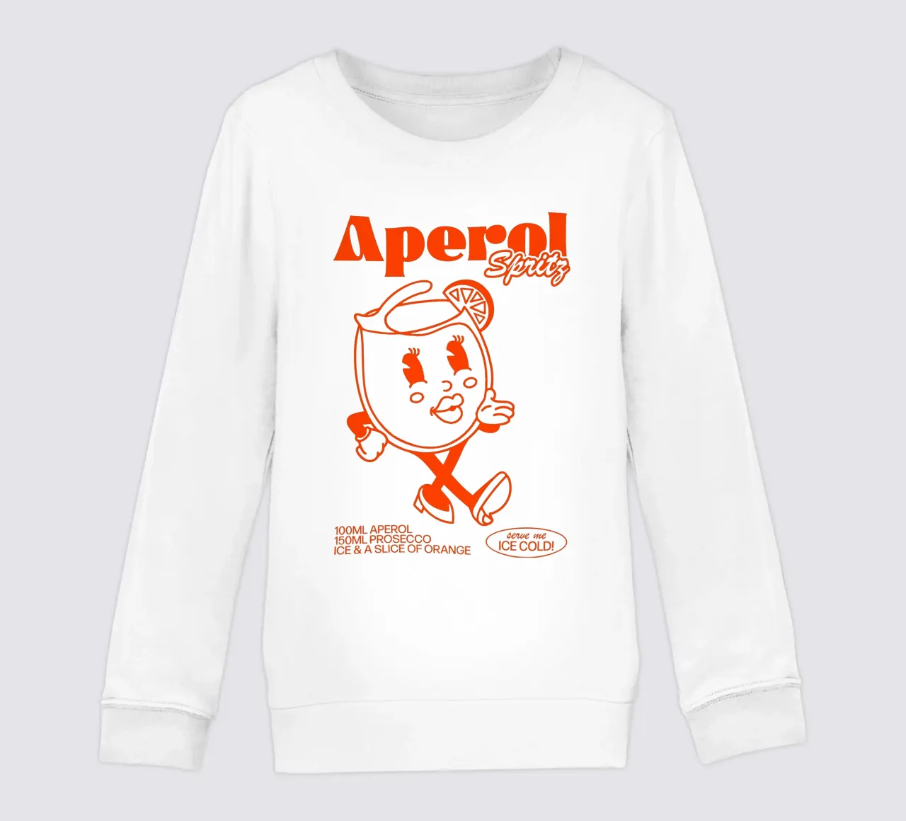 Aperol Spritz ghiacciato felpa bambino da Neeraprint