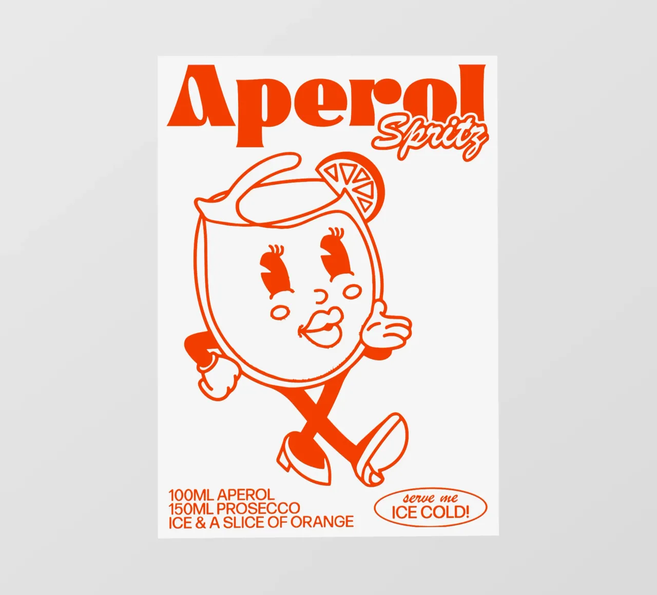 Aperol Spritz ghiacciato telo in pvc da Neeraprint