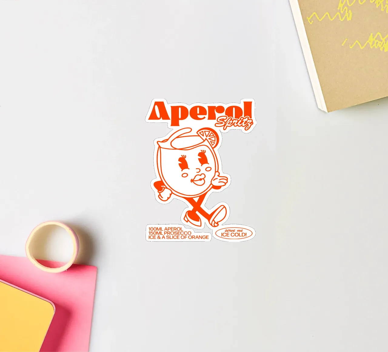 Aperol Spritz Ice Cold pegatina de Neeraprint