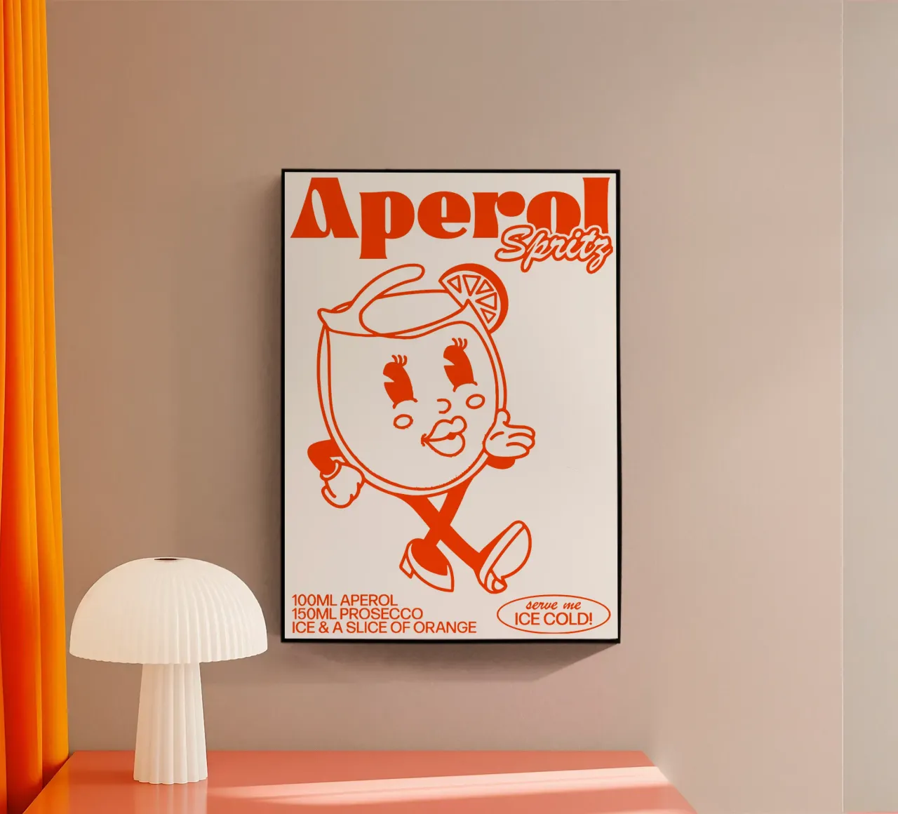 Aperol Spritz Ice Cold metacrilato de Neeraprint