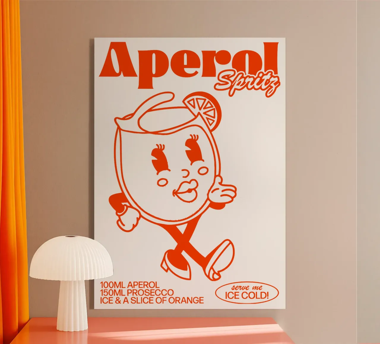 Aperol Spritz Ice Cold metacrilato de Neeraprint