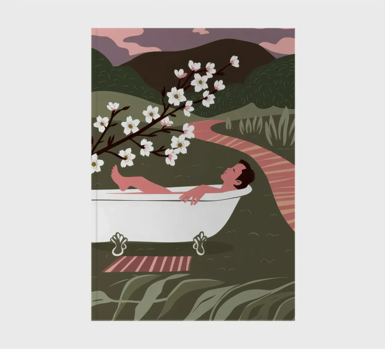 Al Fresco Bathing Serenity notebook by Hollow Years