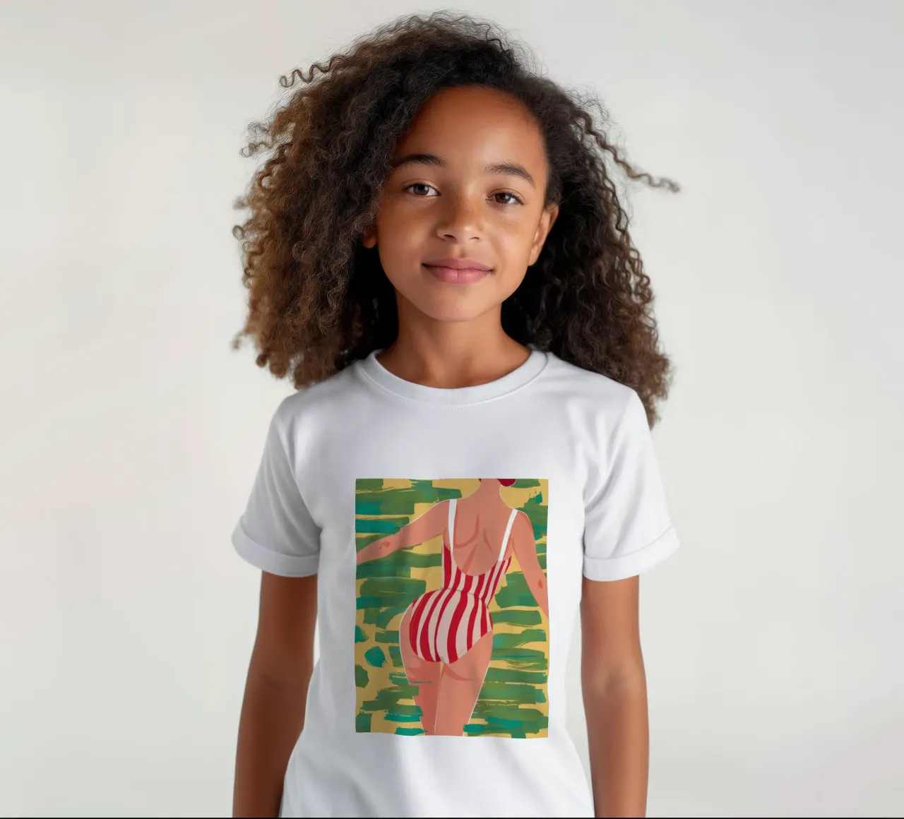 Rayure rouge d'été t-shirt enfant de Sentinel Glow
