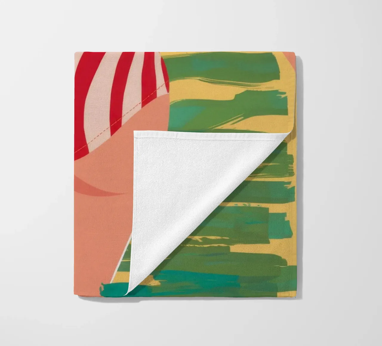 Red Stripe Sommer Strandtuch von Sentinel Glow