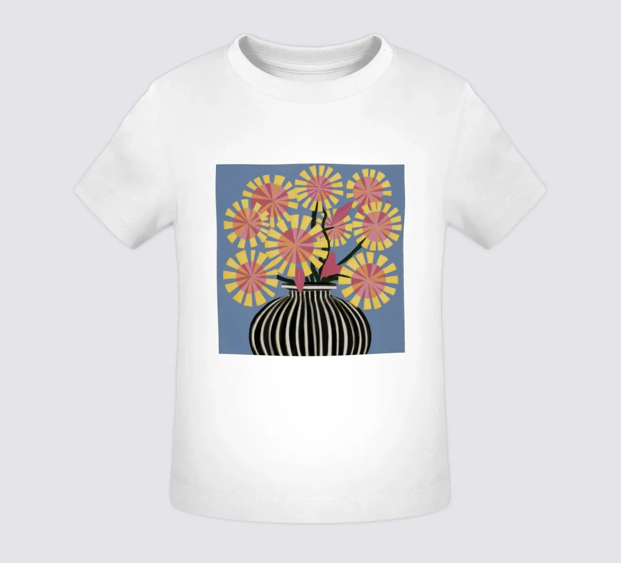 Bouquet grafico Pom Pom maglietta neonato da Arcane Lines