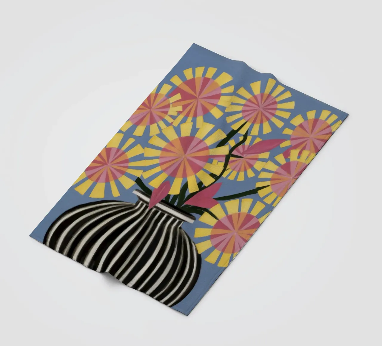 Bouquet grafico Pom Pom coperta in pile da Arcane Lines