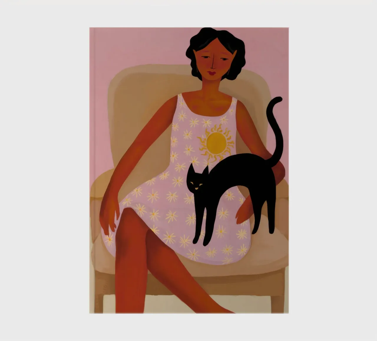 Chic Feline Repose notebook by Hollow Years