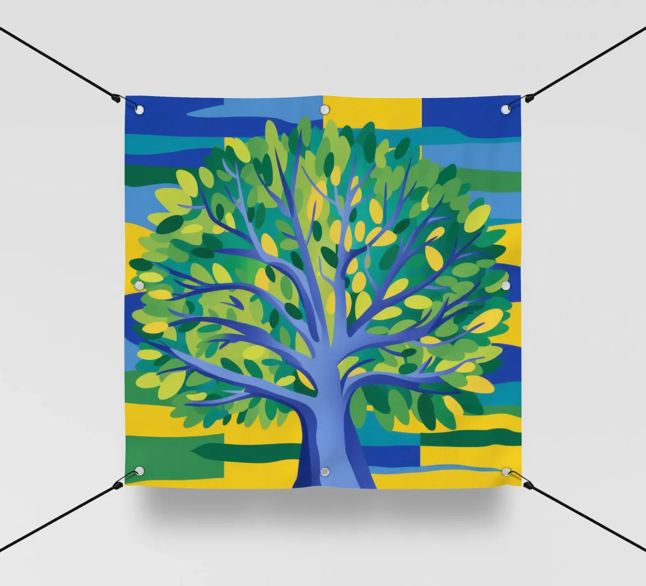 Albero blu elettrico telo in pvc da Arcane Lines