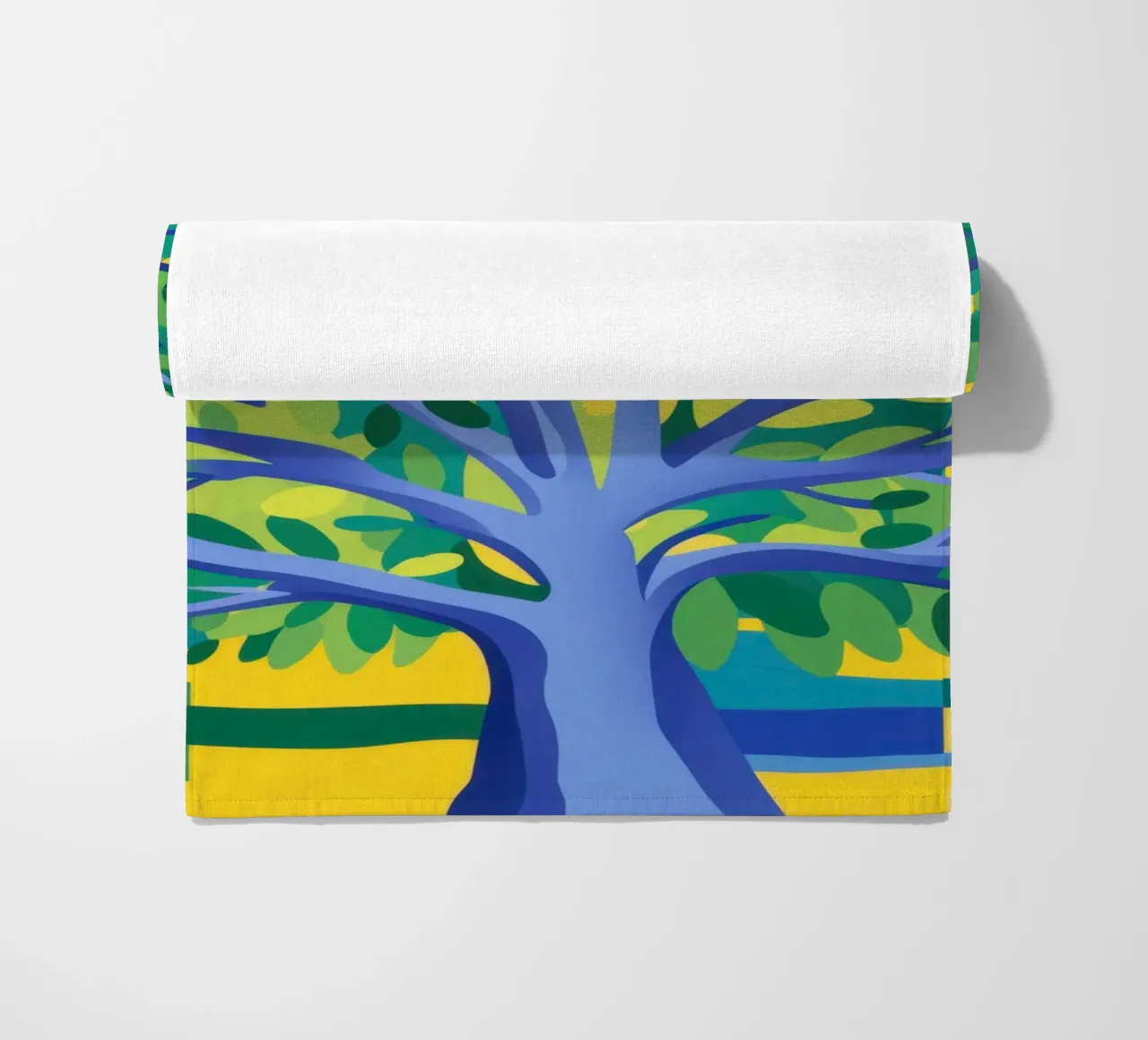 Albero blu elettrico telo mare da Arcane Lines