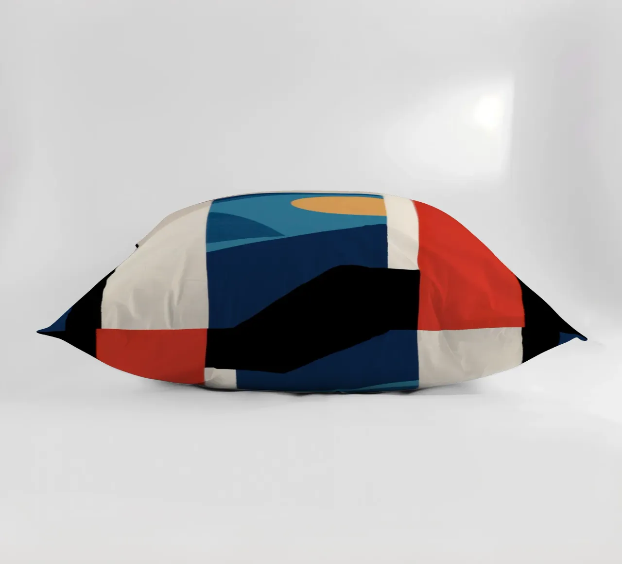 Primary Shape Structure decorative cushion by Mossy Pigment