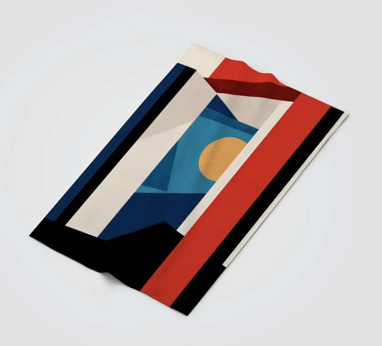 Primary Shape Structure fleece blanket by Mossy Pigment