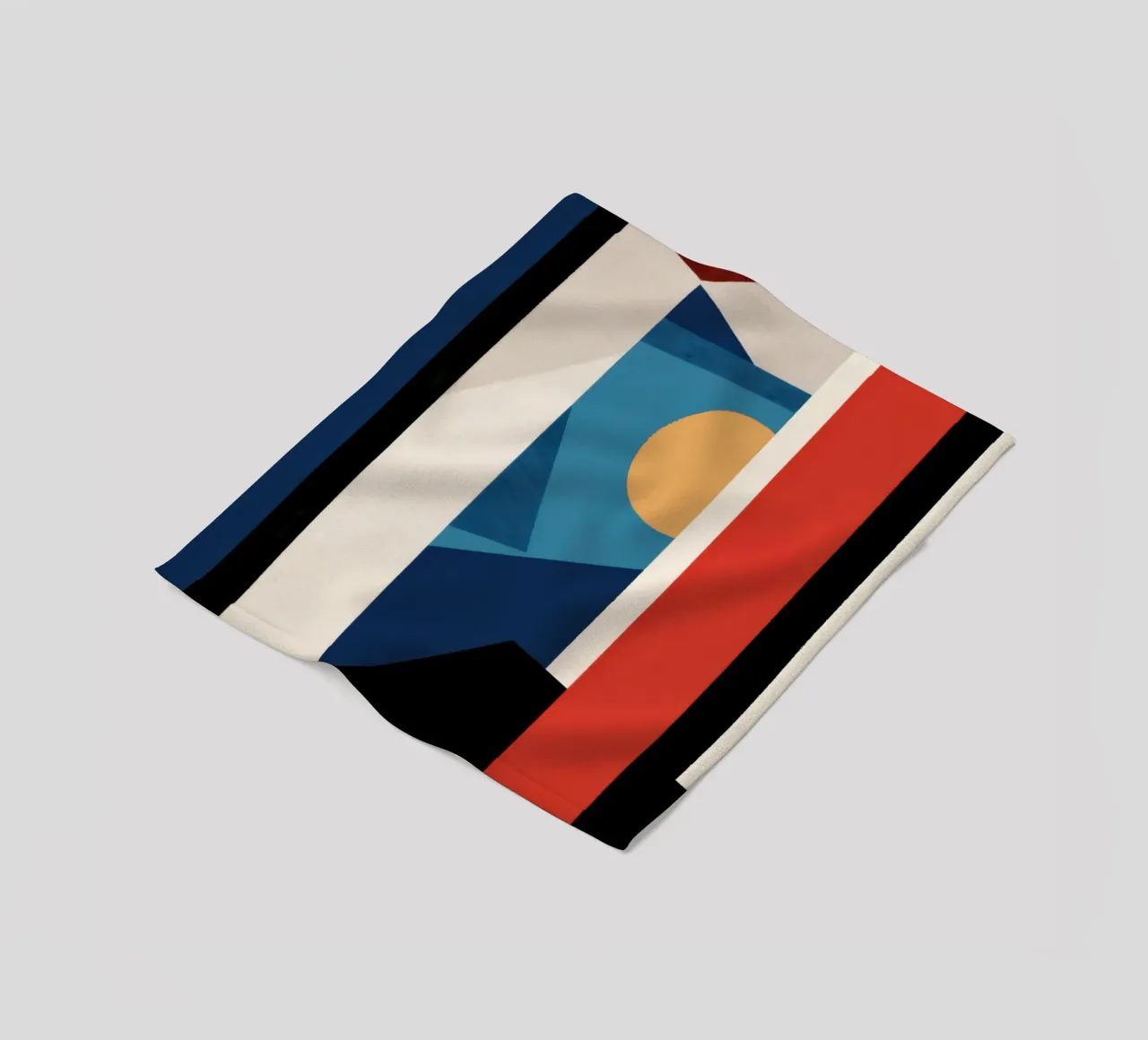 Primary Shape Structure fleece blanket by Mossy Pigment