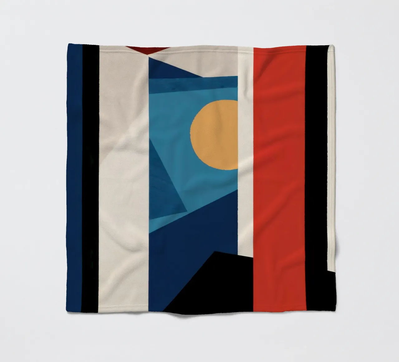 Primary Shape Structure fleece blanket by Mossy Pigment