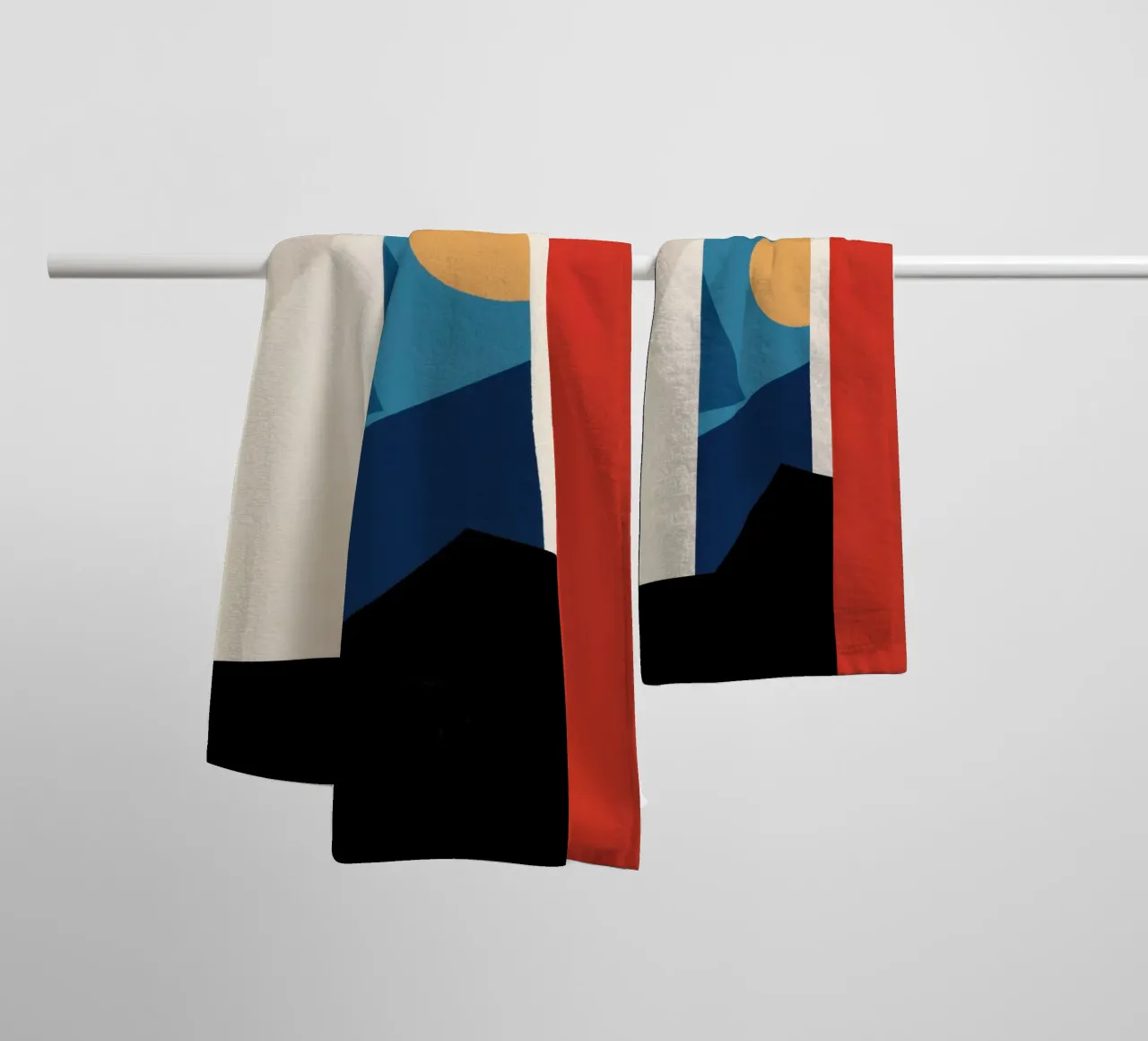 Structure de la forme primaire serviette de bain de Mossy Pigment