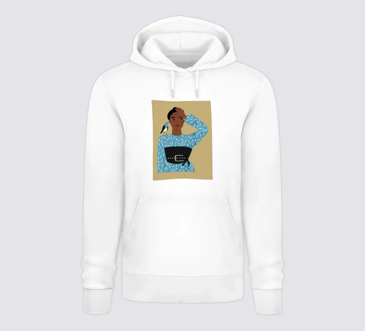 Azure Patterned Poise sudadera con capucha de Hollow Years