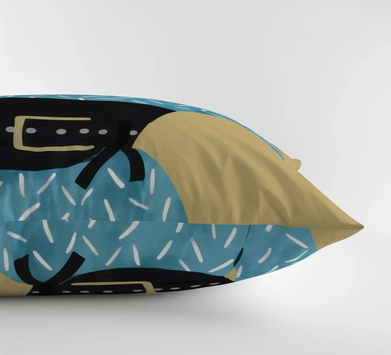 Azure Patterned Poise decorative cushion by Hollow Years