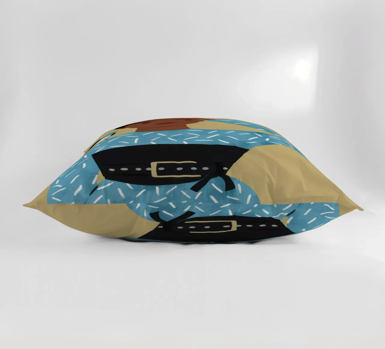 Azure Patterned Poise decorative cushion by Hollow Years