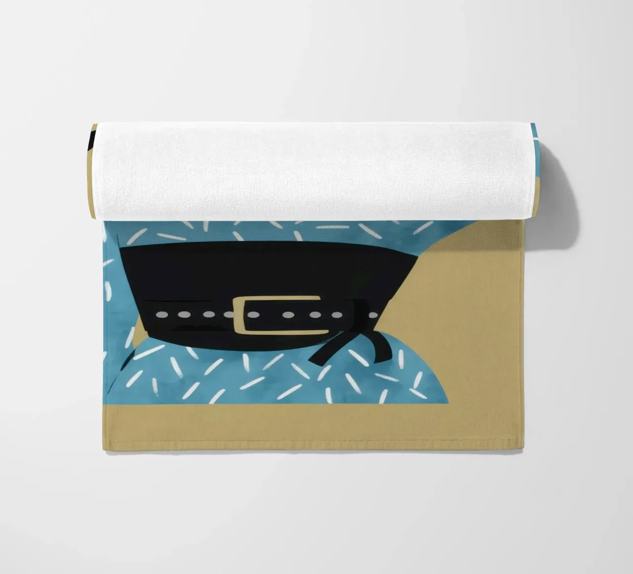 Azure Patterned Poise beach towel by Hollow Years