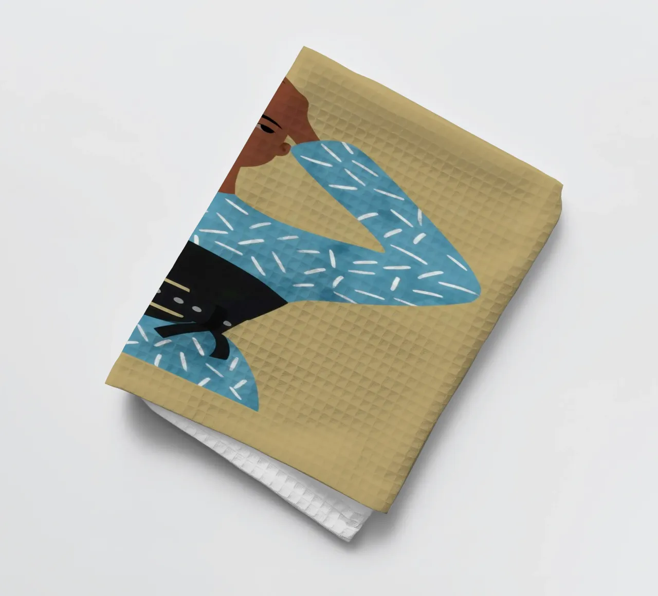 Azure Patterned Poise paño de cocina de Hollow Years