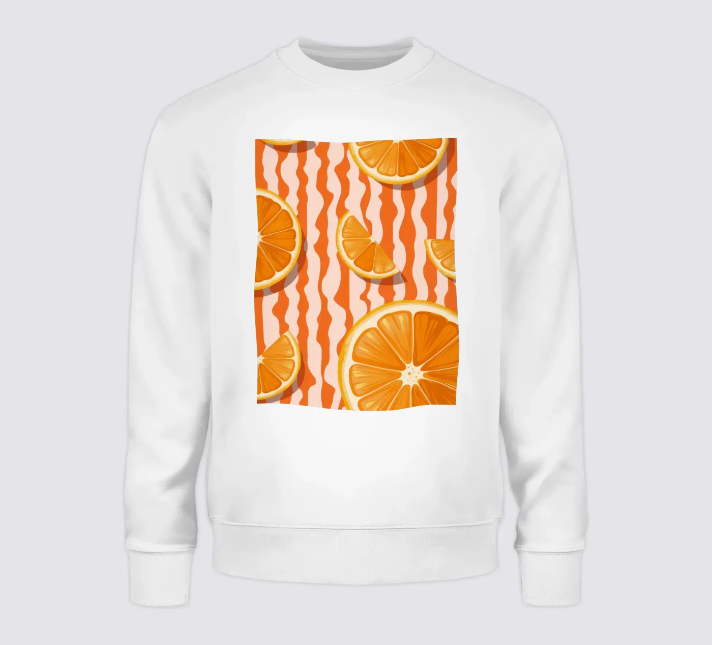 Orange Slice Pattern Sweatshirt von Lune Dreams