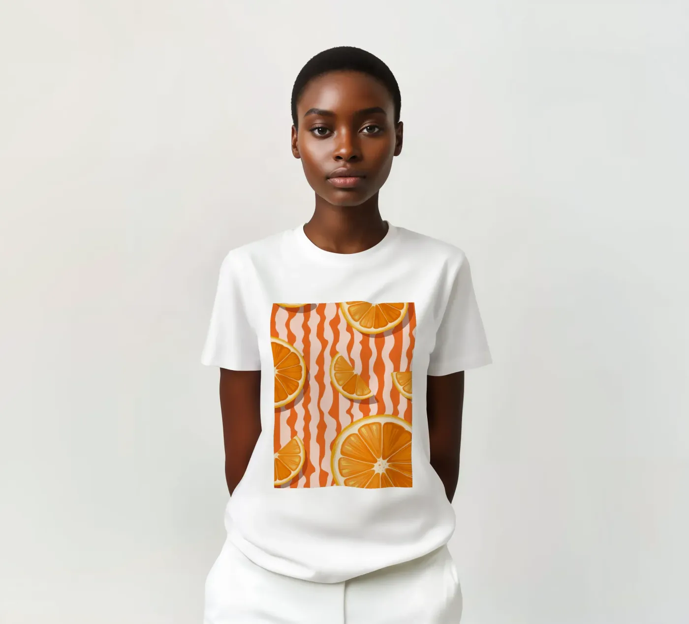 Orange Slice Pattern t-shirt da Lune Dreams