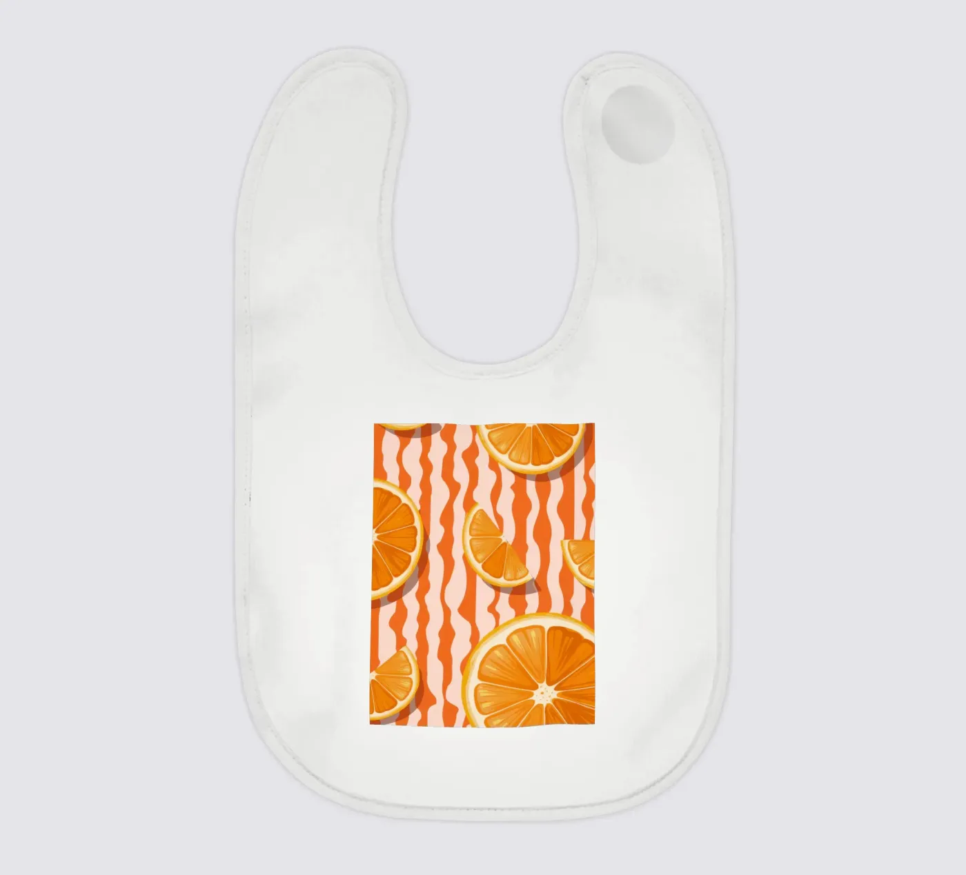 Orange Slice Pattern Babylätzchen von Lune Dreams