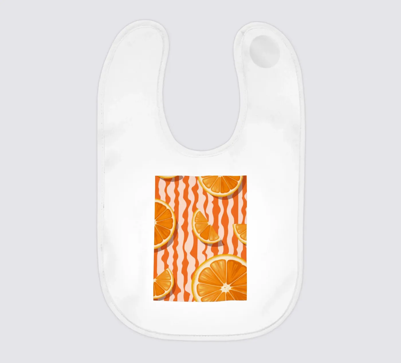 Orange Slice Pattern Babylätzchen von Lune Dreams