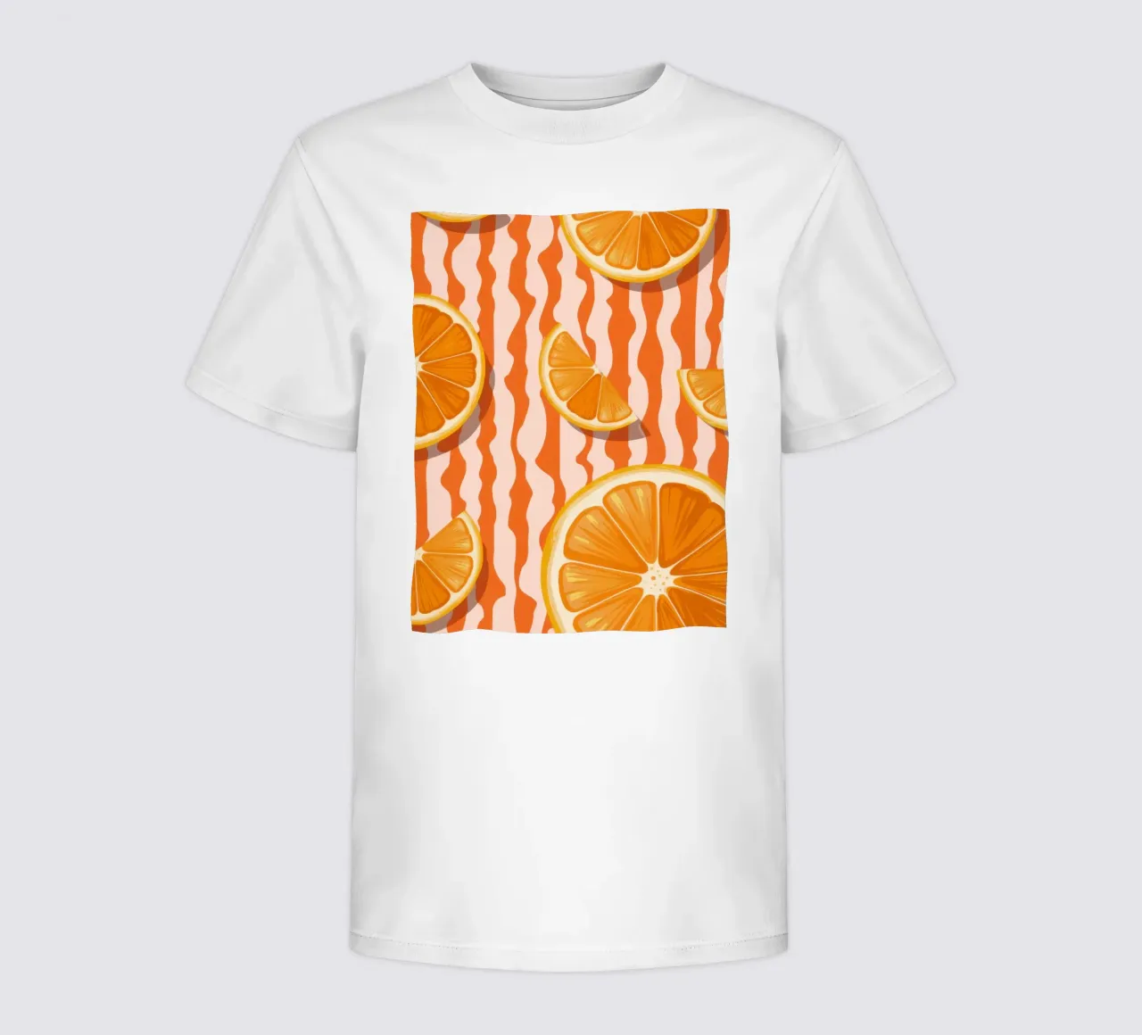 Orangenscheiben-Muster Kinder T-Shirt von Lune Dreams