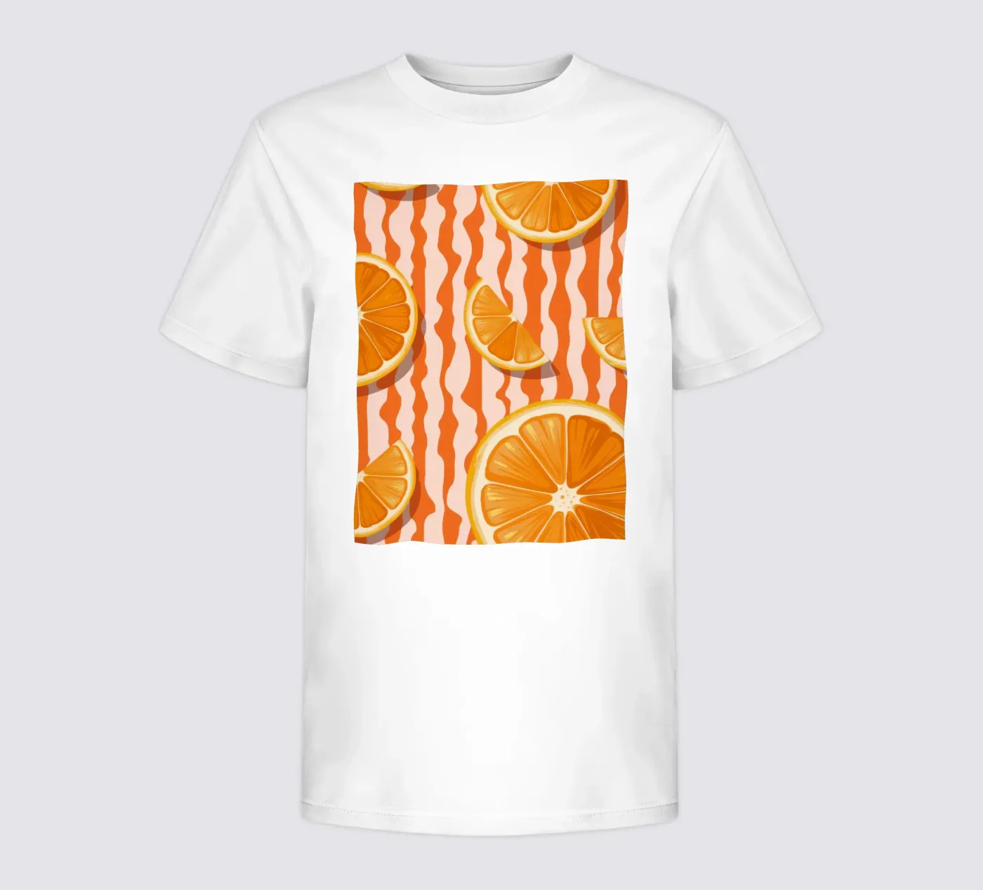 Orange Slice Pattern kinder t-shirt van Lune Dreams