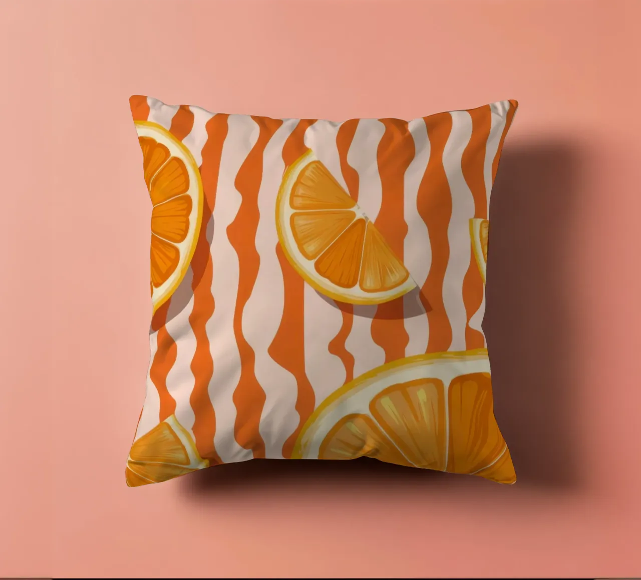 Modello a fetta d'arancia cuscino da Lune Dreams